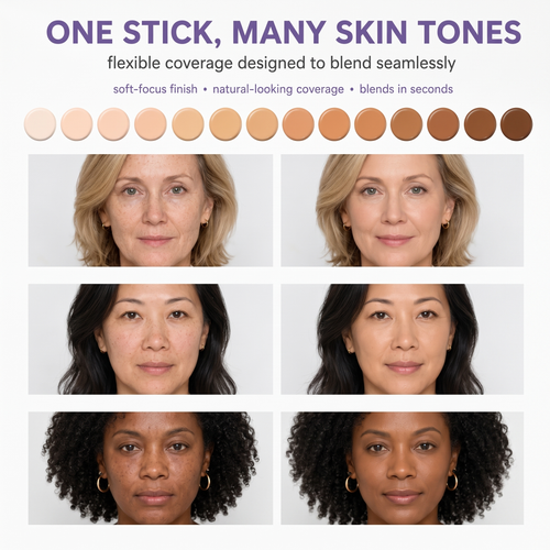 2 in 1 colour changing foundation stick