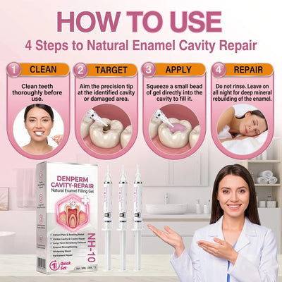 Cavity-Repair Natural Enamel Tooth Filling Gel