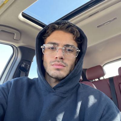 Rimless Diamond-Cut Sunglasses