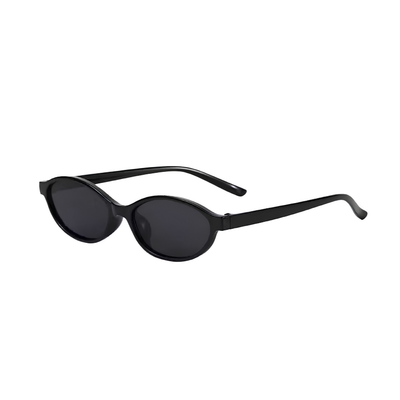 MIRA COCOA GLASS OVAL SUNGLASSES